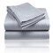 4 Piece Embossed Striped Bed Sheet Collection Ultra Soft Microfiber 800